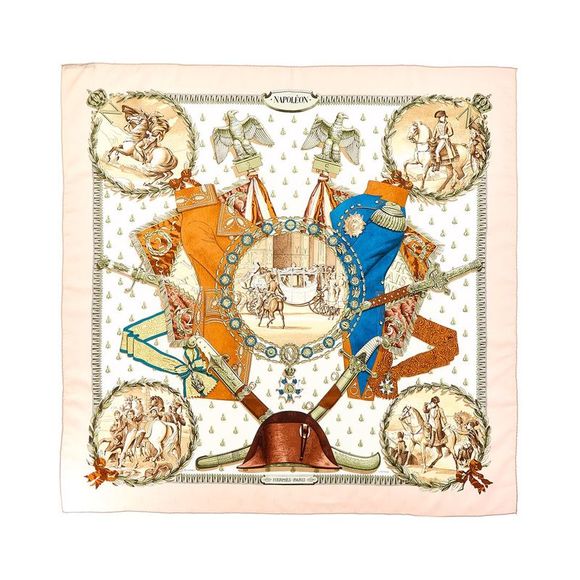 Hermès Accessories Herms Napoleon By Philippe Ledoux Silk Scarf Authentic Preowned Poshmark